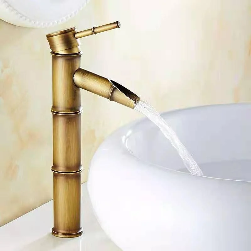 Circular Single Handle Tap Country Style Basin Lavatory Tap -Bathlova