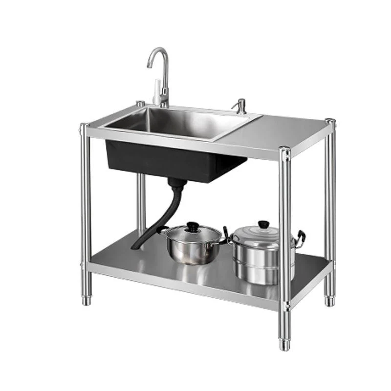 Contemporary Style Kitchen Sink Stainless Steel All-in-one Kitchen Sink -Bathlova