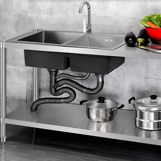 Contemporary Style Kitchen Sink Stainless Steel All-in-one Kitchen Sink -Bathlova