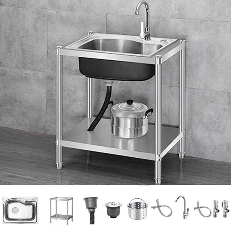 Contemporary Style Kitchen Sink Stainless Steel All-in-one Kitchen Sink -Bathlova