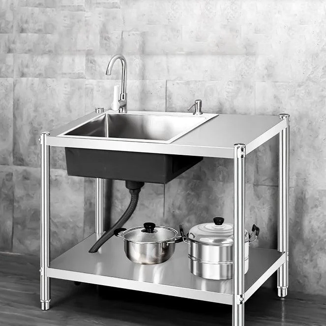 Contemporary Style Kitchen Sink Stainless Steel All-in-one Kitchen Sink -Bathlova