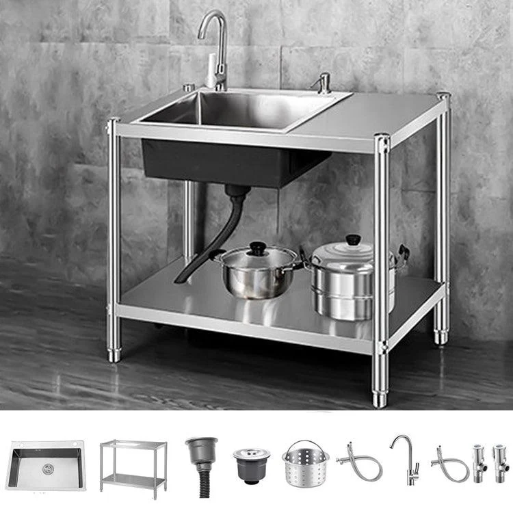 Contemporary Style Kitchen Sink Stainless Steel All-in-one Kitchen Sink -Bathlova