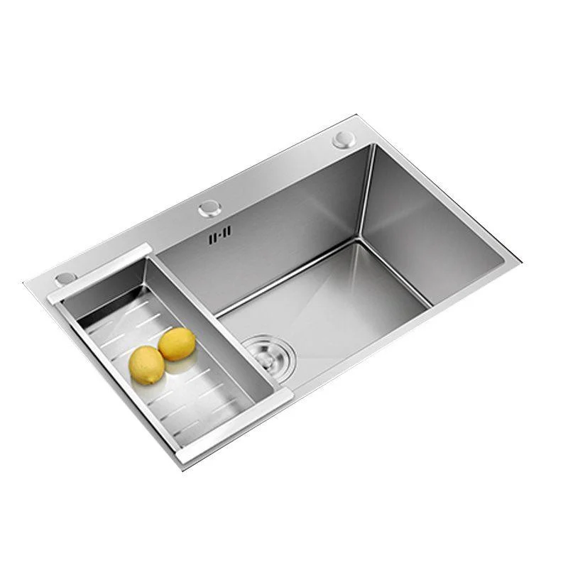 Contemporary Style Kitchen Sink Stainless Steel Colorfast Drop-In Kitchen Sink -Bathlova