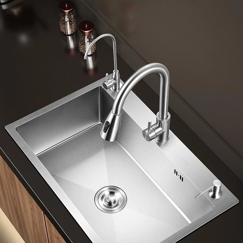 Contemporary Style Kitchen Sink Stainless Steel Colorfast Drop-In Kitchen Sink -Bathlova