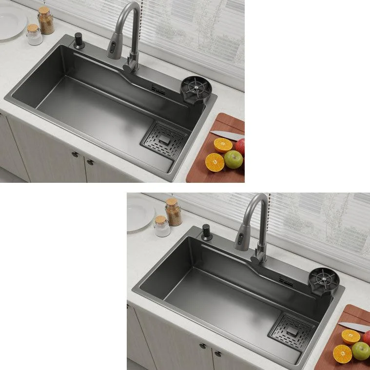 Contemporary Style Kitchen Sink Stainless Steel Corrosion Resistant Kitchen Sink -Bathlova