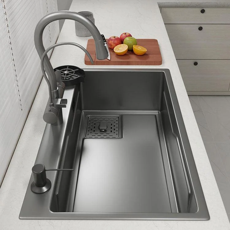 Contemporary Style Kitchen Sink Stainless Steel Corrosion Resistant Kitchen Sink -Bathlova