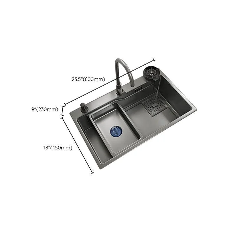 Contemporary Style Kitchen Sink Stainless Steel Corrosion Resistant Kitchen Sink -Bathlova