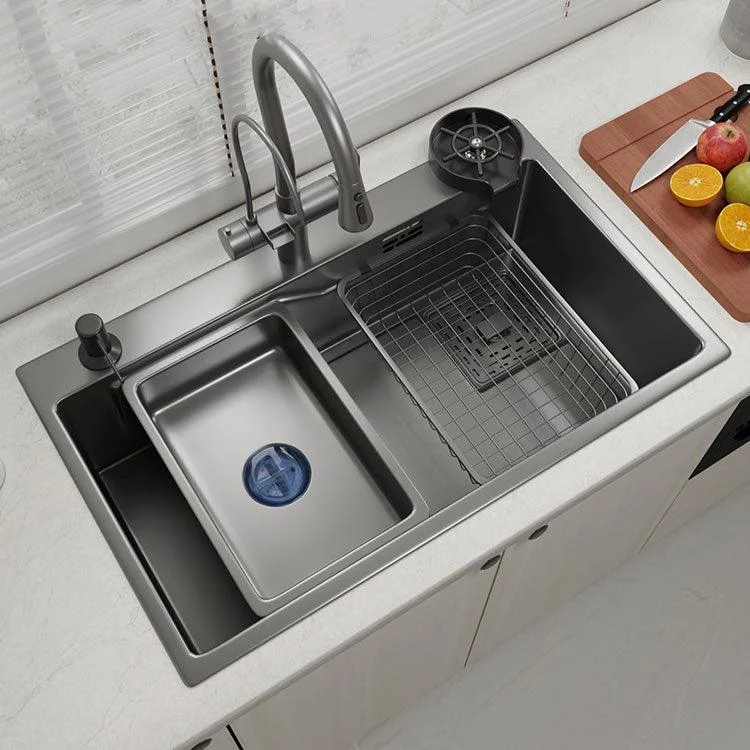 Contemporary Style Kitchen Sink Stainless Steel Corrosion Resistant Kitchen Sink -Bathlova