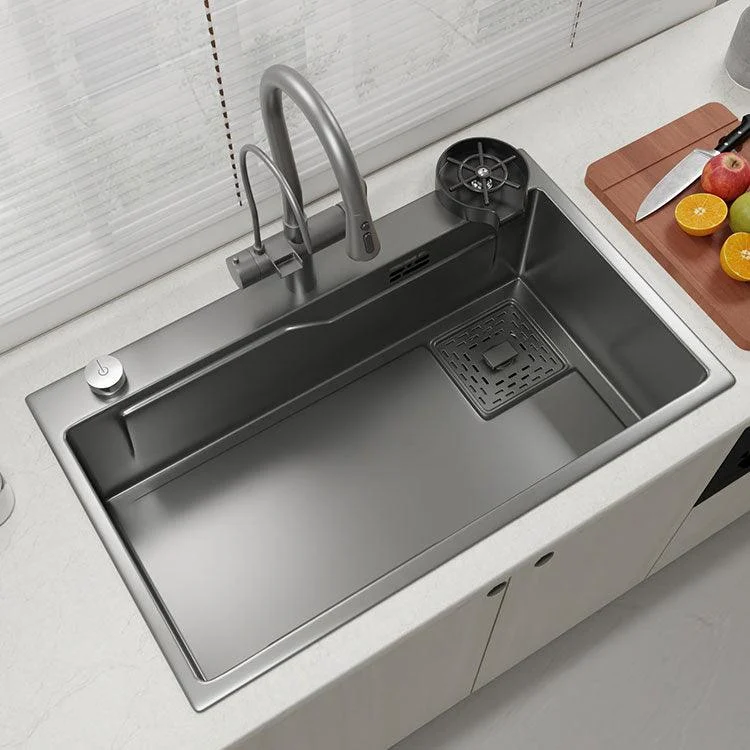 Contemporary Style Kitchen Sink Stainless Steel Corrosion Resistant Kitchen Sink -Bathlova