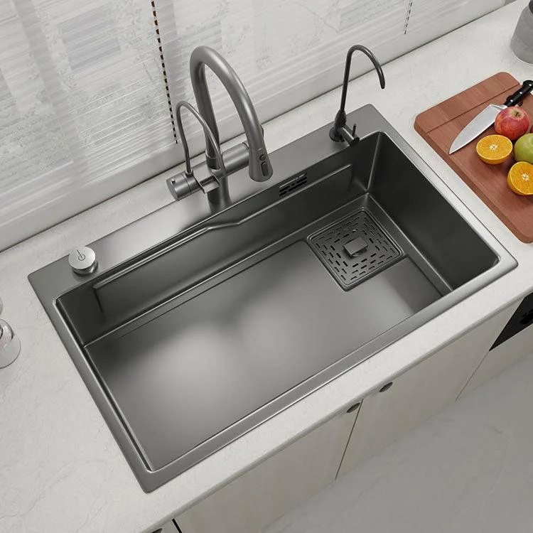 Contemporary Style Kitchen Sink Stainless Steel Corrosion Resistant Kitchen Sink -Bathlova