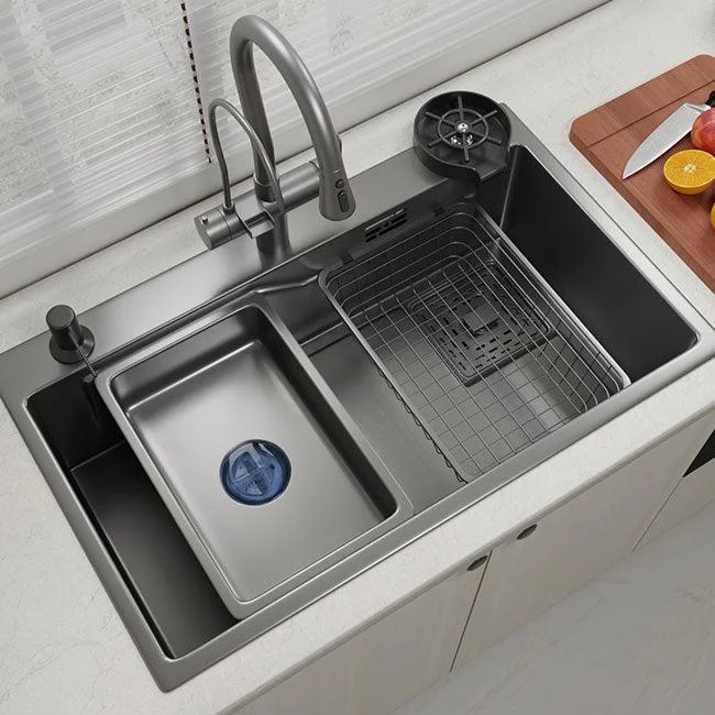 Contemporary Style Kitchen Sink Stainless Steel Corrosion Resistant Kitchen Sink -Bathlova