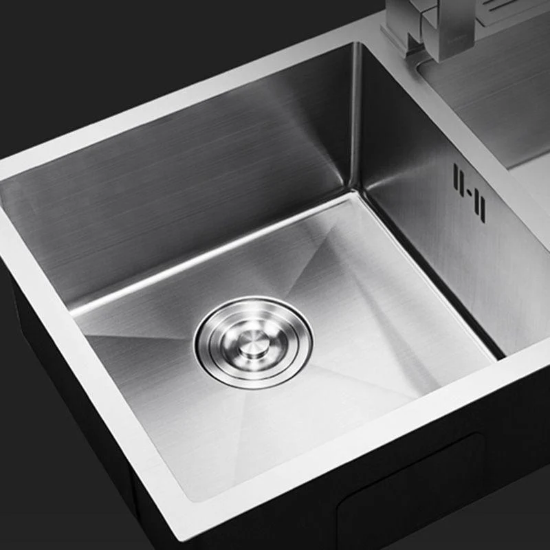 Contemporary Style Kitchen Sink Stainless Steel Double Basin Drop-In Kitchen Sink -Bathlova