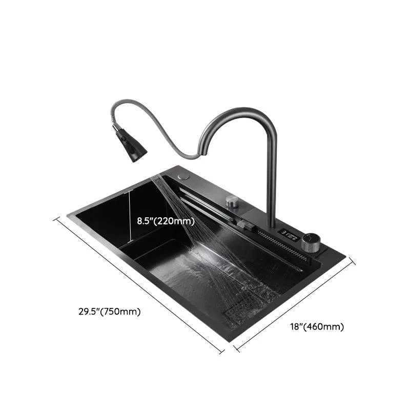 Contemporary Style Kitchen Sink Stainless Steel Drop-In Kitchen Sink with Cutting Board -Bathlova