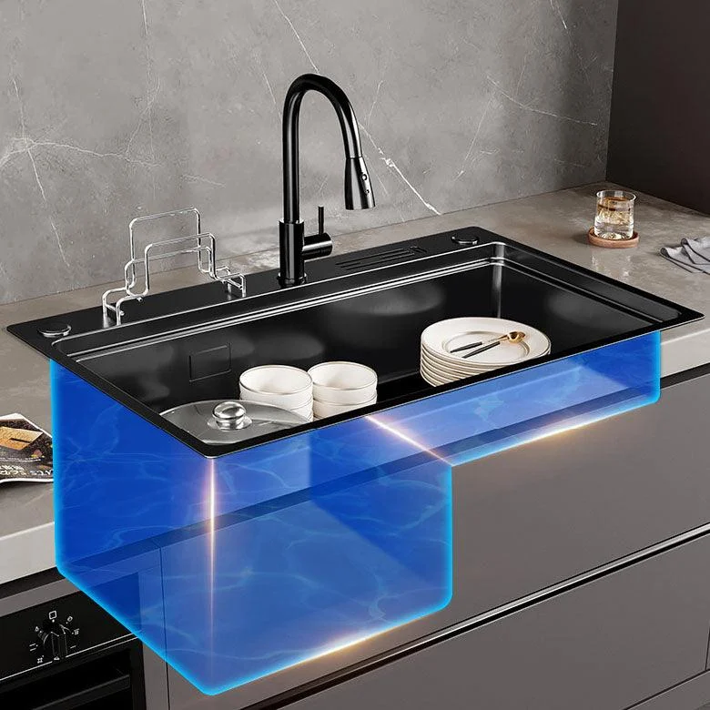 Contemporary Style Kitchen Sink Stainless Steel Kitchen Double Sink -Bathlova