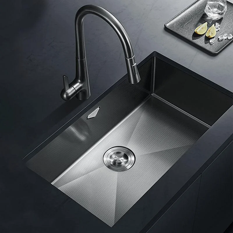 Contemporary Style Kitchen Sink Stainless Steel Kitchen Sink with Basket Strainer -Bathlova