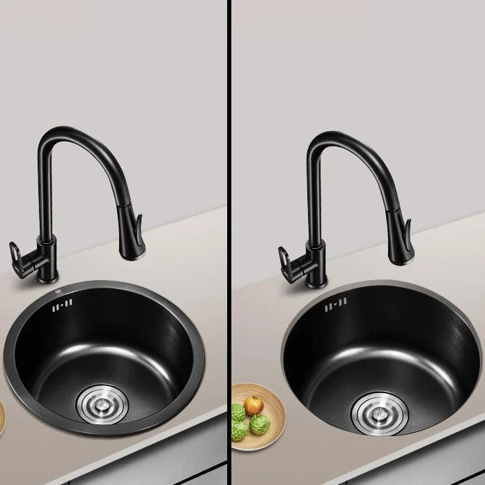 Contemporary Style Kitchen Sink Stainless Steel Kitchen Sink with Single Bowl -Bathlova