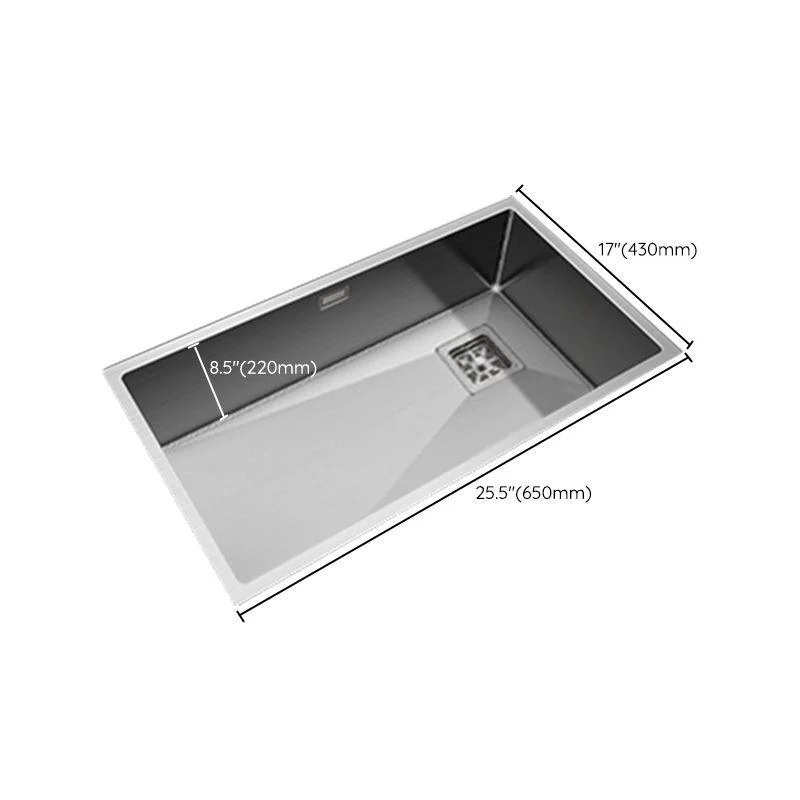 Contemporary Style Kitchen Sink Stainless Steel Noise-cancelling Design Kitchen Sink -Bathlova