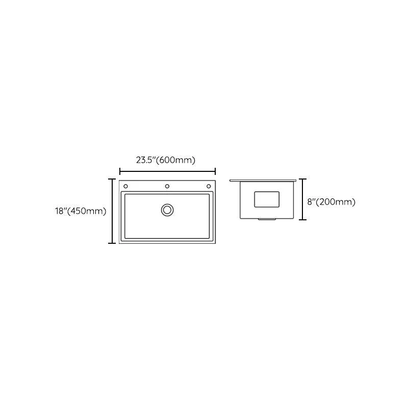 Contemporary Style Kitchen Sink Stainless Steel Non-slip Kitchen Sink -Bathlova