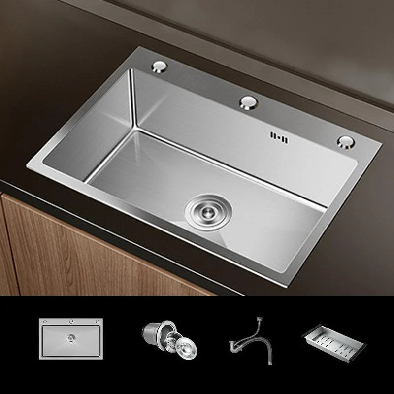 Contemporary Style Kitchen Sink Stainless Steel Non-slip Kitchen Sink -Bathlova