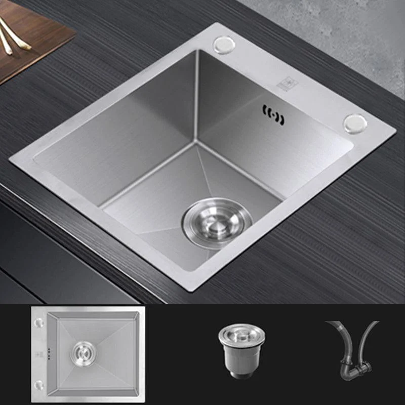 Contemporary Style Kitchen Sink Stainless Steel Rectangle Kitchen Sink -Bathlova