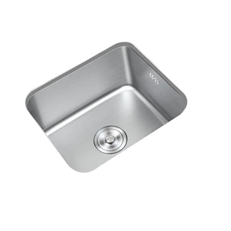 Contemporary Style Kitchen Sink Stainless Steel Rectangle Undermount Kitchen Sink -Bathlova