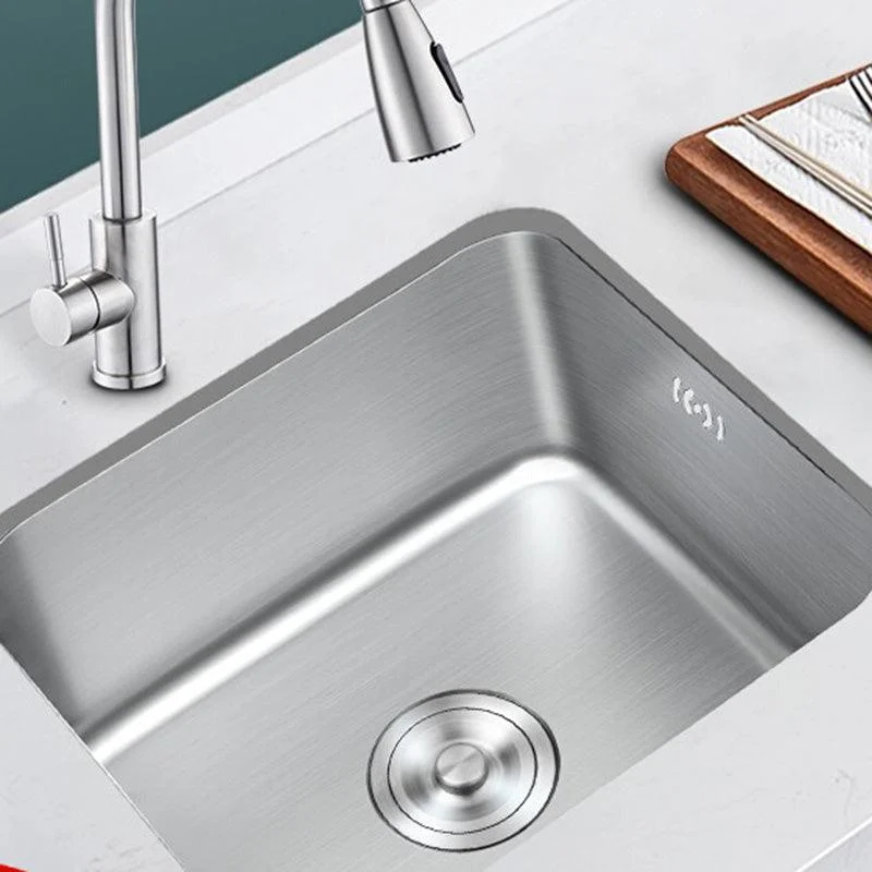 Contemporary Style Kitchen Sink Stainless Steel Rectangle Undermount Kitchen Sink -Bathlova