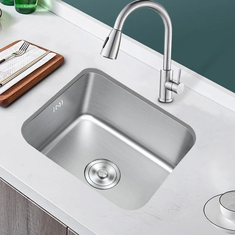 Contemporary Style Kitchen Sink Stainless Steel Rectangle Undermount Kitchen Sink -Bathlova