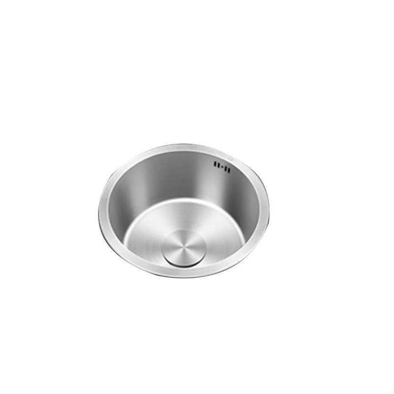 Contemporary Style Kitchen Sink Stainless Steel Round Kitchen Sink -Bathlova