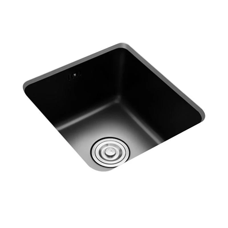 Contemporary Style Kitchen Sink Stainless Steel Square Undermount Kitchen Sink -Bathlova