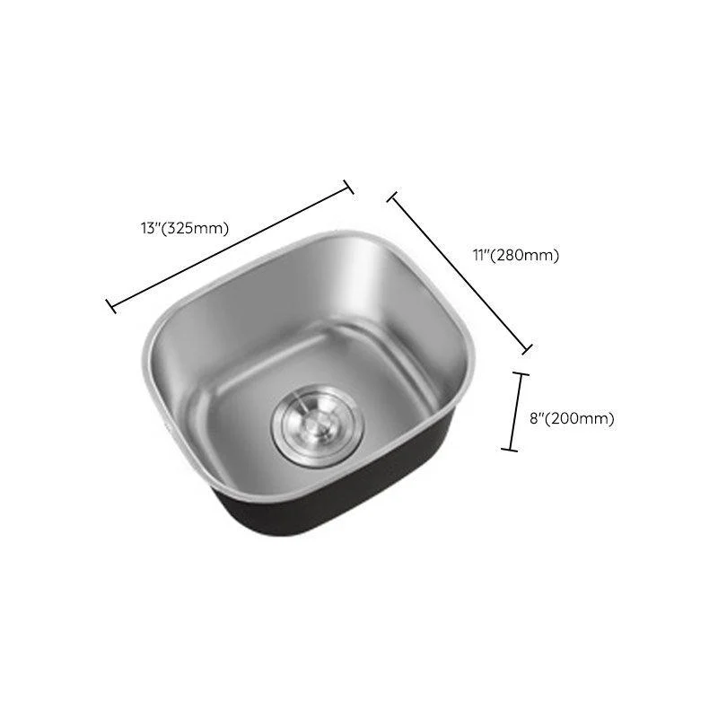 Contemporary Style Kitchen Sink Stainless Steel Undermount Kitchen Sink -Bathlova