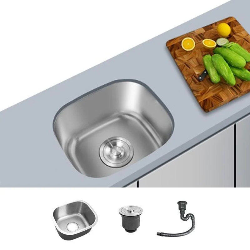 Contemporary Style Kitchen Sink Stainless Steel Undermount Kitchen Sink -Bathlova