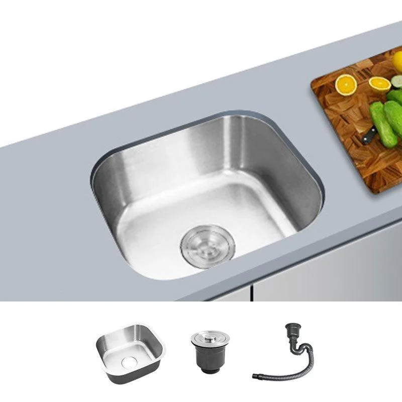 Contemporary Style Kitchen Sink Stainless Steel Undermount Kitchen Sink -Bathlova