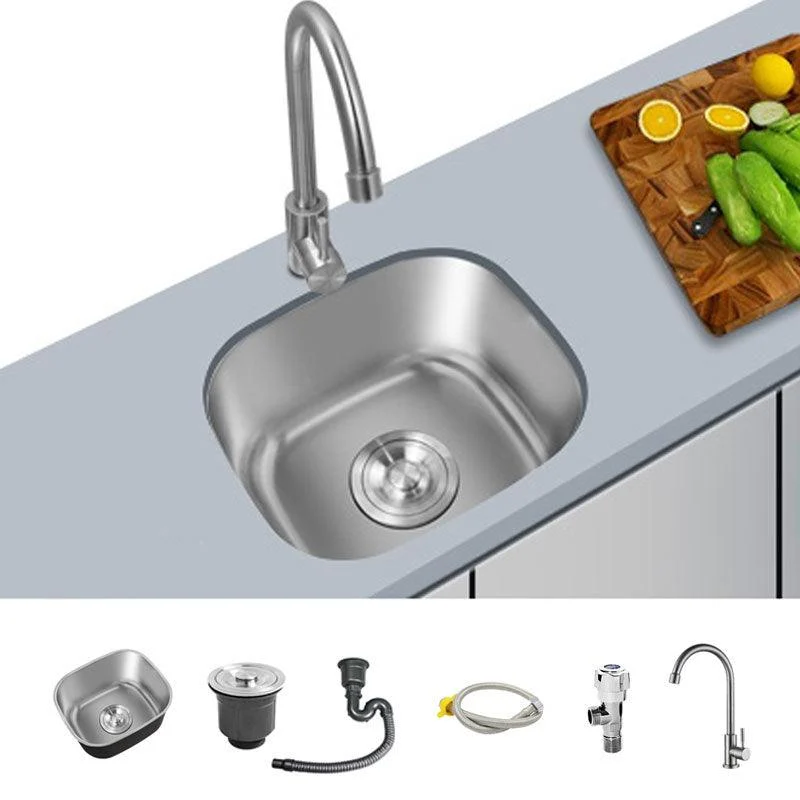 Contemporary Style Kitchen Sink Stainless Steel Undermount Kitchen Sink -Bathlova