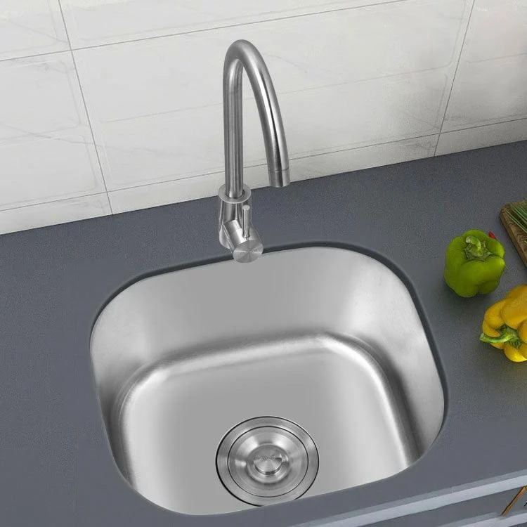 Contemporary Style Kitchen Sink Stainless Steel Undermount Kitchen Sink -Bathlova