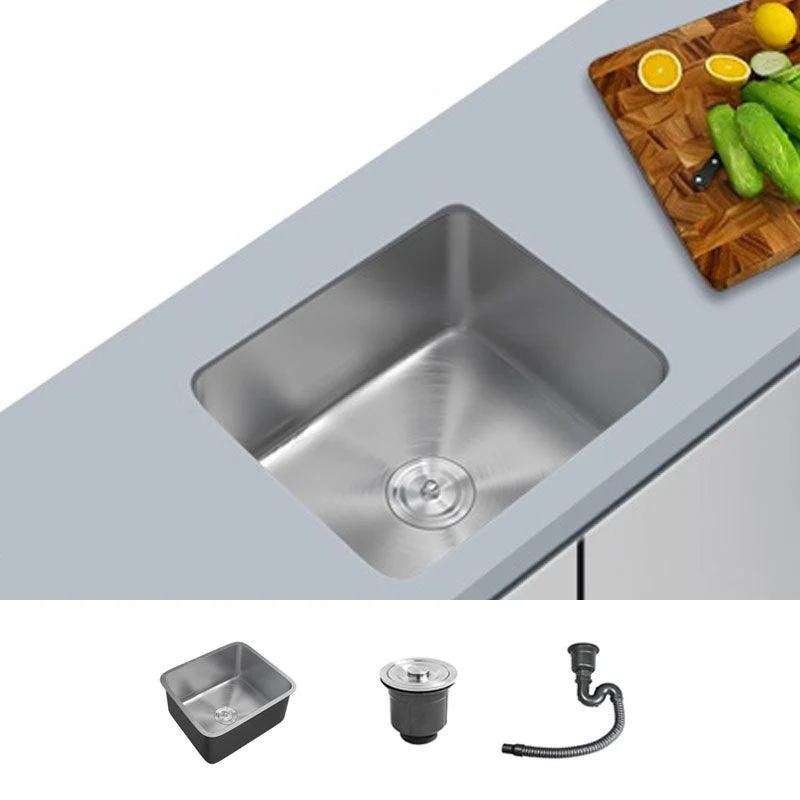 Contemporary Style Kitchen Sink Stainless Steel Undermount Kitchen Sink -Bathlova