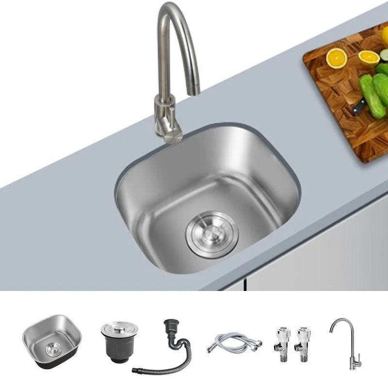 Contemporary Style Kitchen Sink Stainless Steel Undermount Kitchen Sink -Bathlova