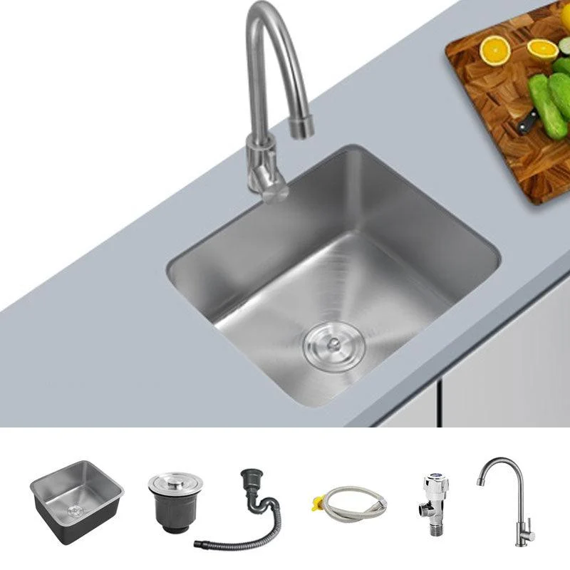 Contemporary Style Kitchen Sink Stainless Steel Undermount Kitchen Sink -Bathlova