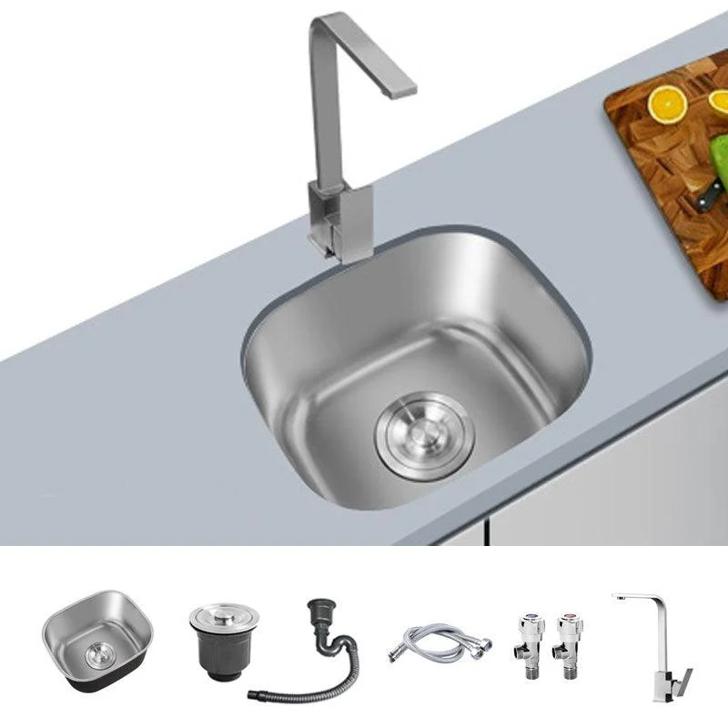 Contemporary Style Kitchen Sink Stainless Steel Undermount Kitchen Sink -Bathlova