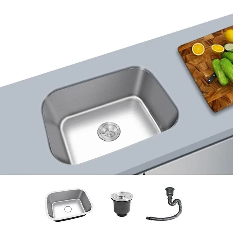 Contemporary Style Kitchen Sink Stainless Steel Undermount Kitchen Sink -Bathlova