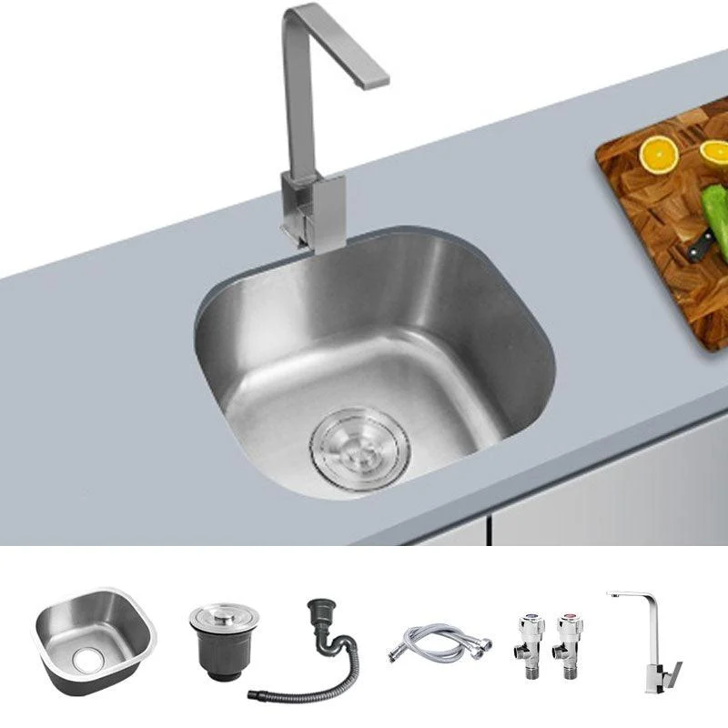 Contemporary Style Kitchen Sink Stainless Steel Undermount Kitchen Sink -Bathlova