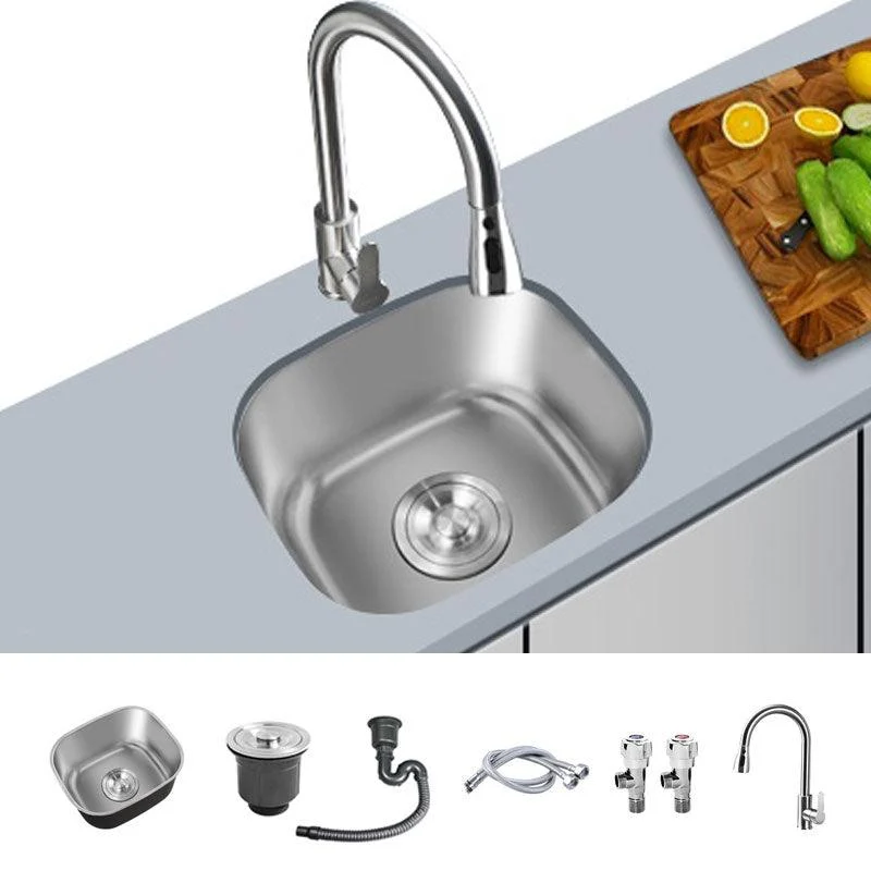 Contemporary Style Kitchen Sink Stainless Steel Undermount Kitchen Sink -Bathlova