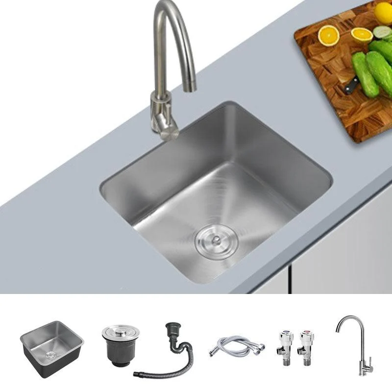 Contemporary Style Kitchen Sink Stainless Steel Undermount Kitchen Sink -Bathlova