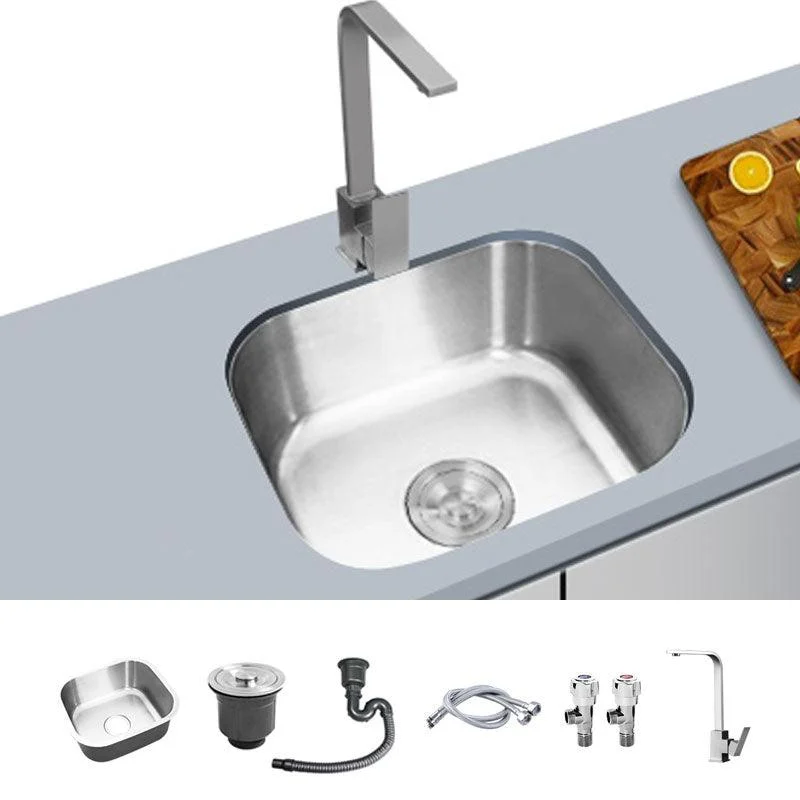 Contemporary Style Kitchen Sink Stainless Steel Undermount Kitchen Sink -Bathlova