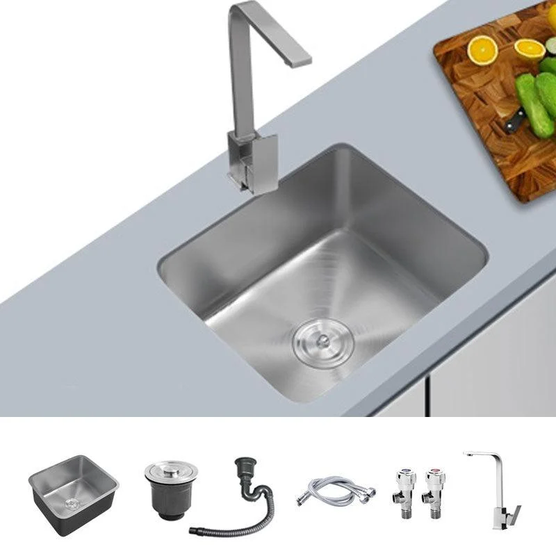 Contemporary Style Kitchen Sink Stainless Steel Undermount Kitchen Sink -Bathlova