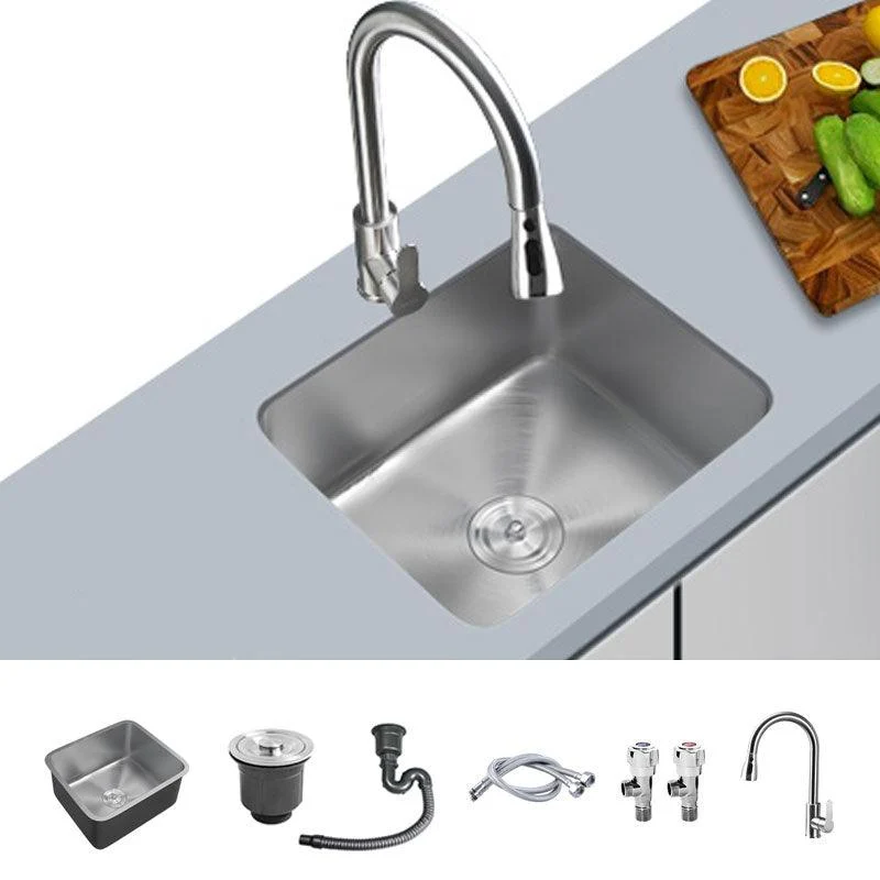 Contemporary Style Kitchen Sink Stainless Steel Undermount Kitchen Sink -Bathlova