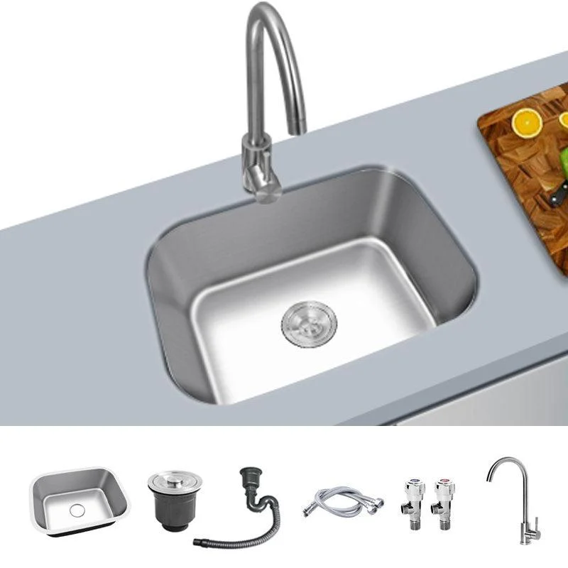 Contemporary Style Kitchen Sink Stainless Steel Undermount Kitchen Sink -Bathlova