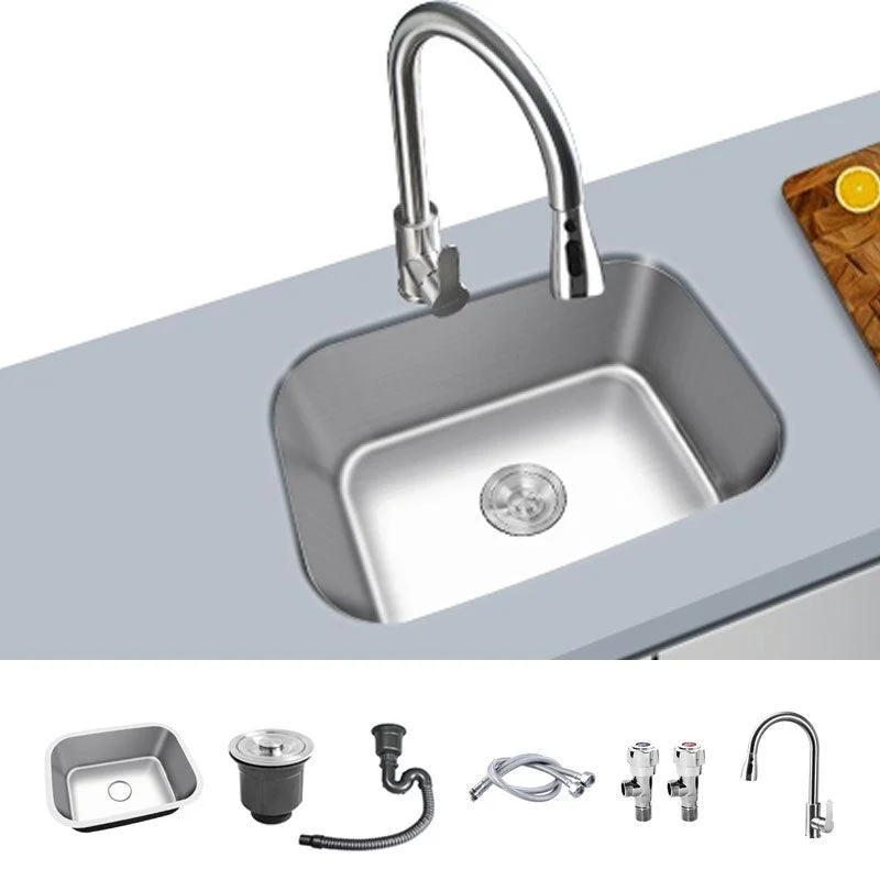 Contemporary Style Kitchen Sink Stainless Steel Undermount Kitchen Sink -Bathlova