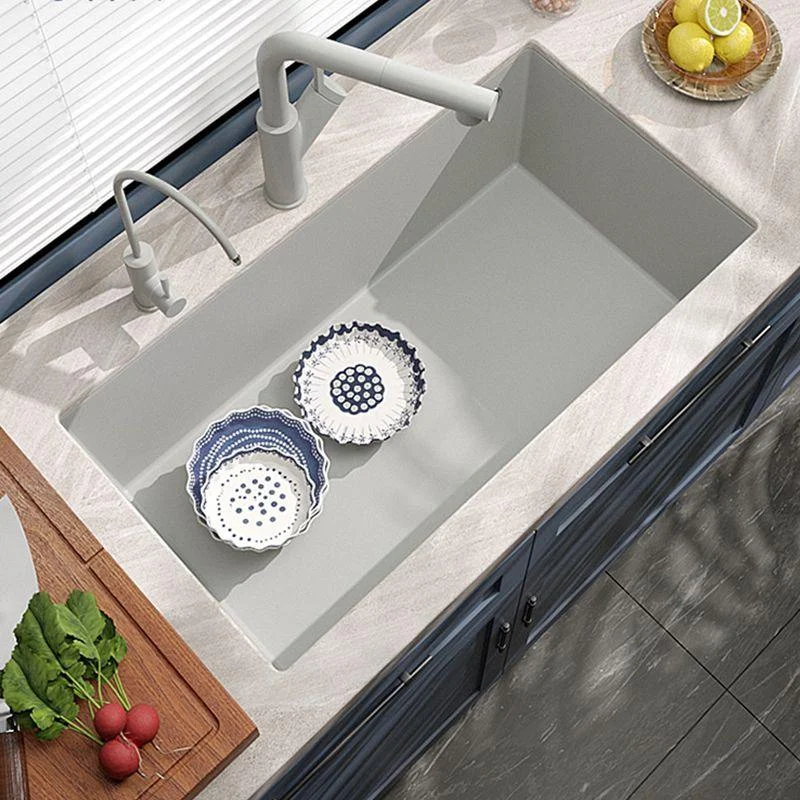 Contemporary Style Kitchen Sink Undermount Kitchen Sink with Drain Strainer Kit -Bathlova