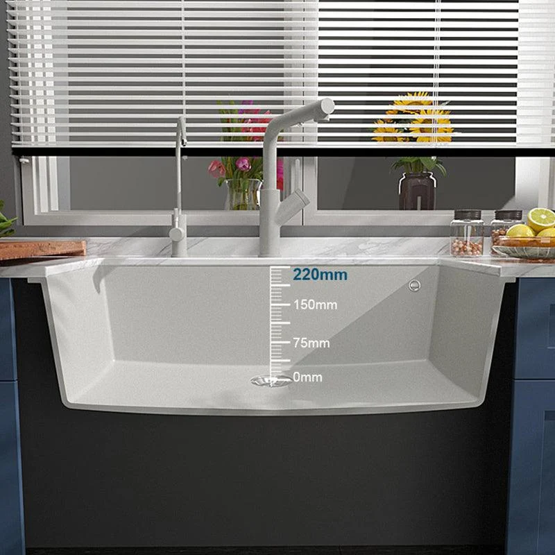 Contemporary Style Kitchen Sink Undermount Kitchen Sink with Drain Strainer Kit -Bathlova