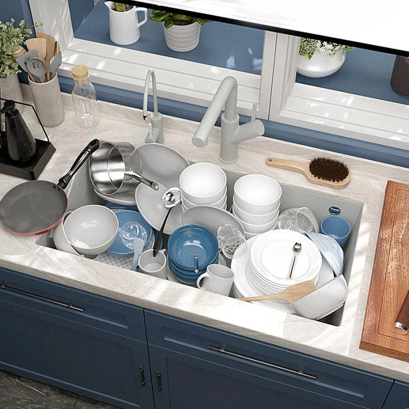 Contemporary Style Kitchen Sink Undermount Kitchen Sink with Drain Strainer Kit -Bathlova